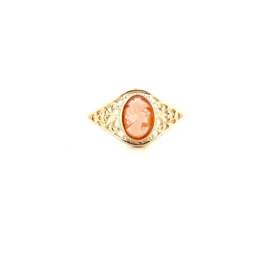 Cameo Ring in 10K Yellow Gold