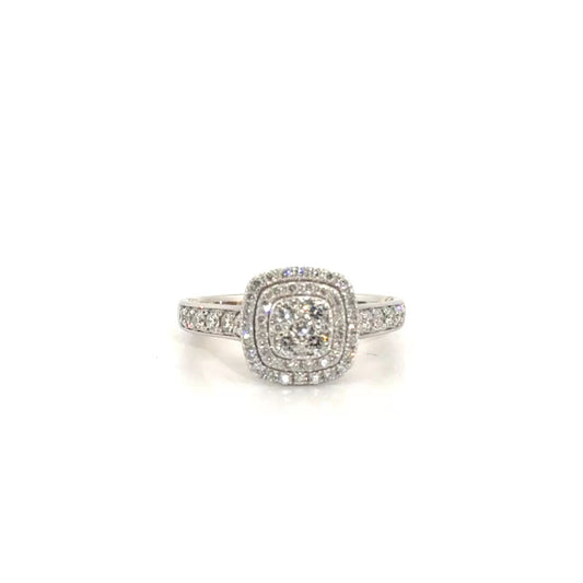 Disney Diamond Engagement Ring in 14K White Gold