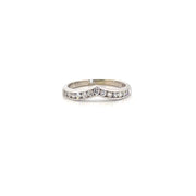 Natural Diamond Band in 14K White Gold Sz 6.5