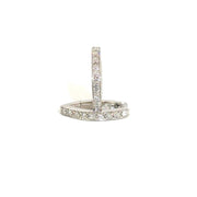 Natural Diamond Earrings in 14K White Gold