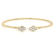 .70cttw. Diamond Flexible Bangle in 14K Yellow Gold