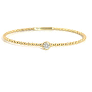 .30cttw. Diamond Flexible Bangle in 14K Yellow Gold