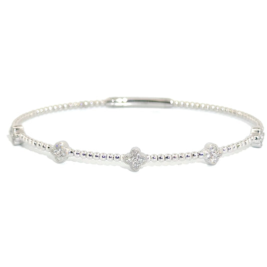 .35cttw. Diamond Flexible Bangle in 14K White Gold
