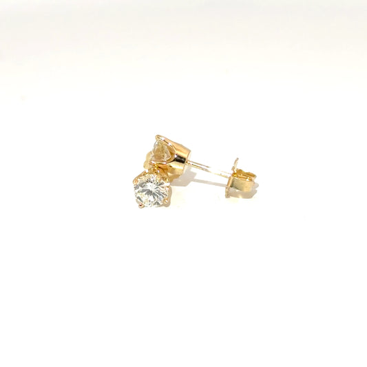 Approx. .75cttw Natural Diamond Ear Studs in 14K Yellow Gold