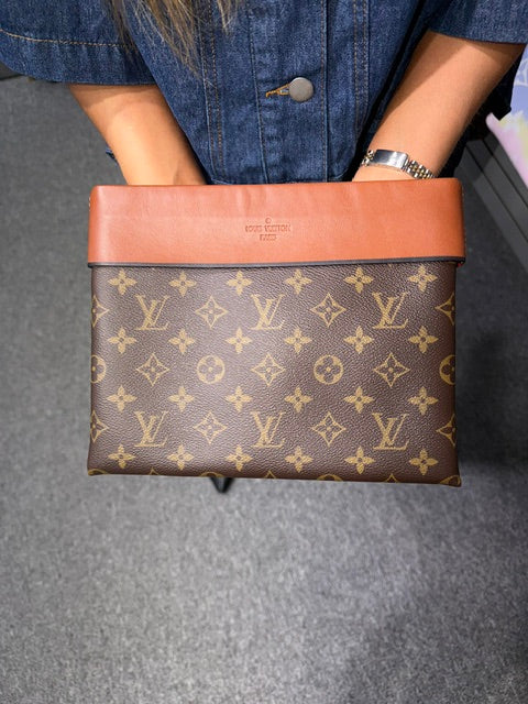 Louis Vuitton Tuileries Pochette Monogram Caramel