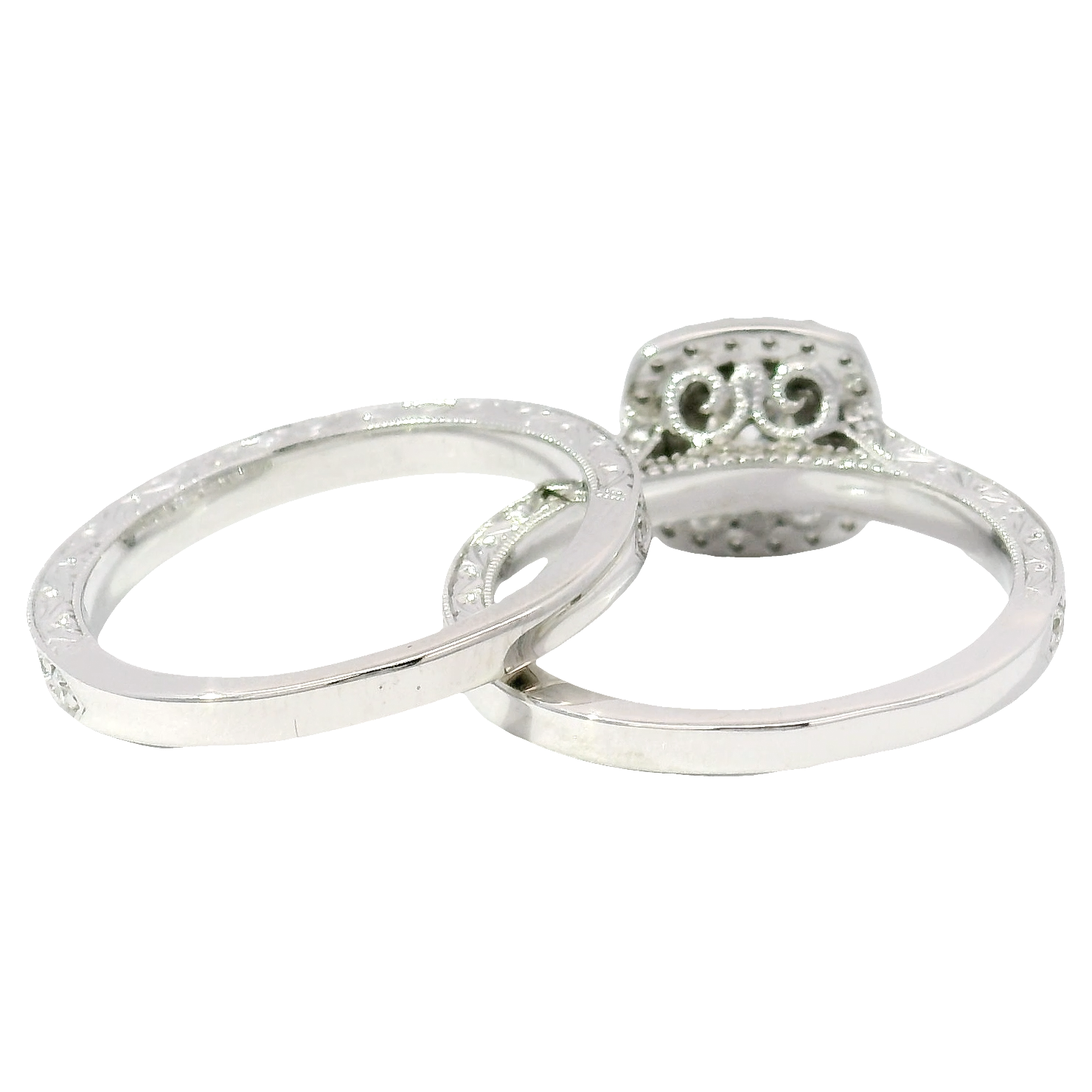 Neil Lane Natural Diamond Engagement Ring & Matching Band in 14K White Gold
