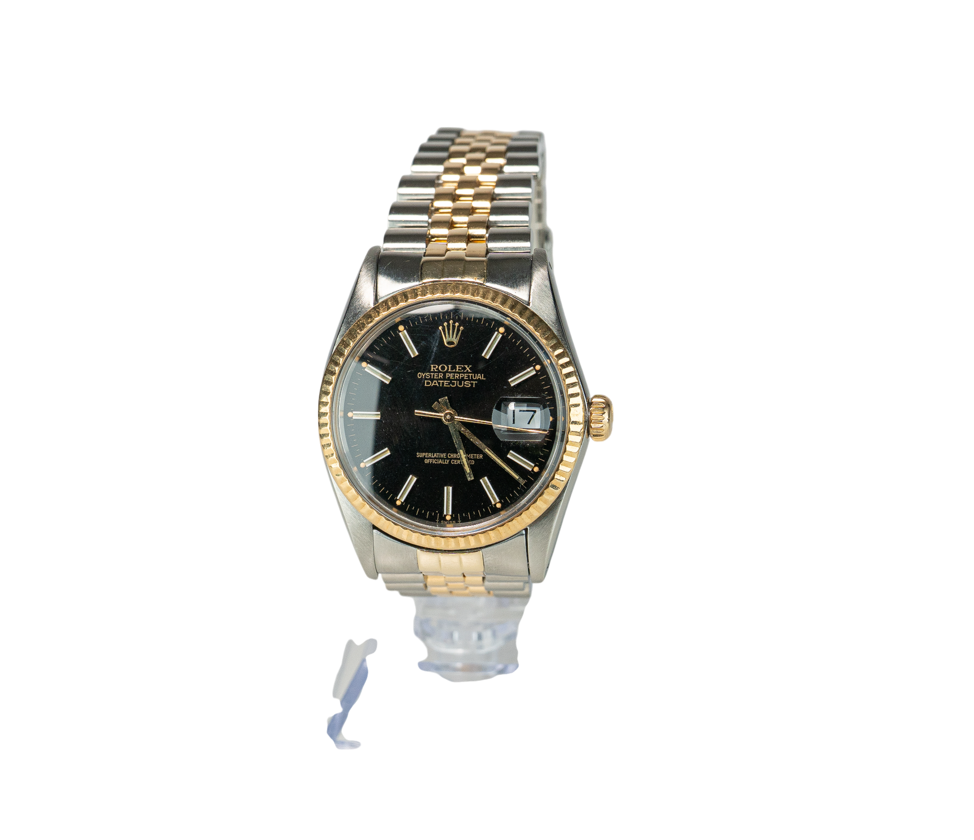36mm Datejust Model 16013 Two Tone Black Dial Diamond Bezel (1984)