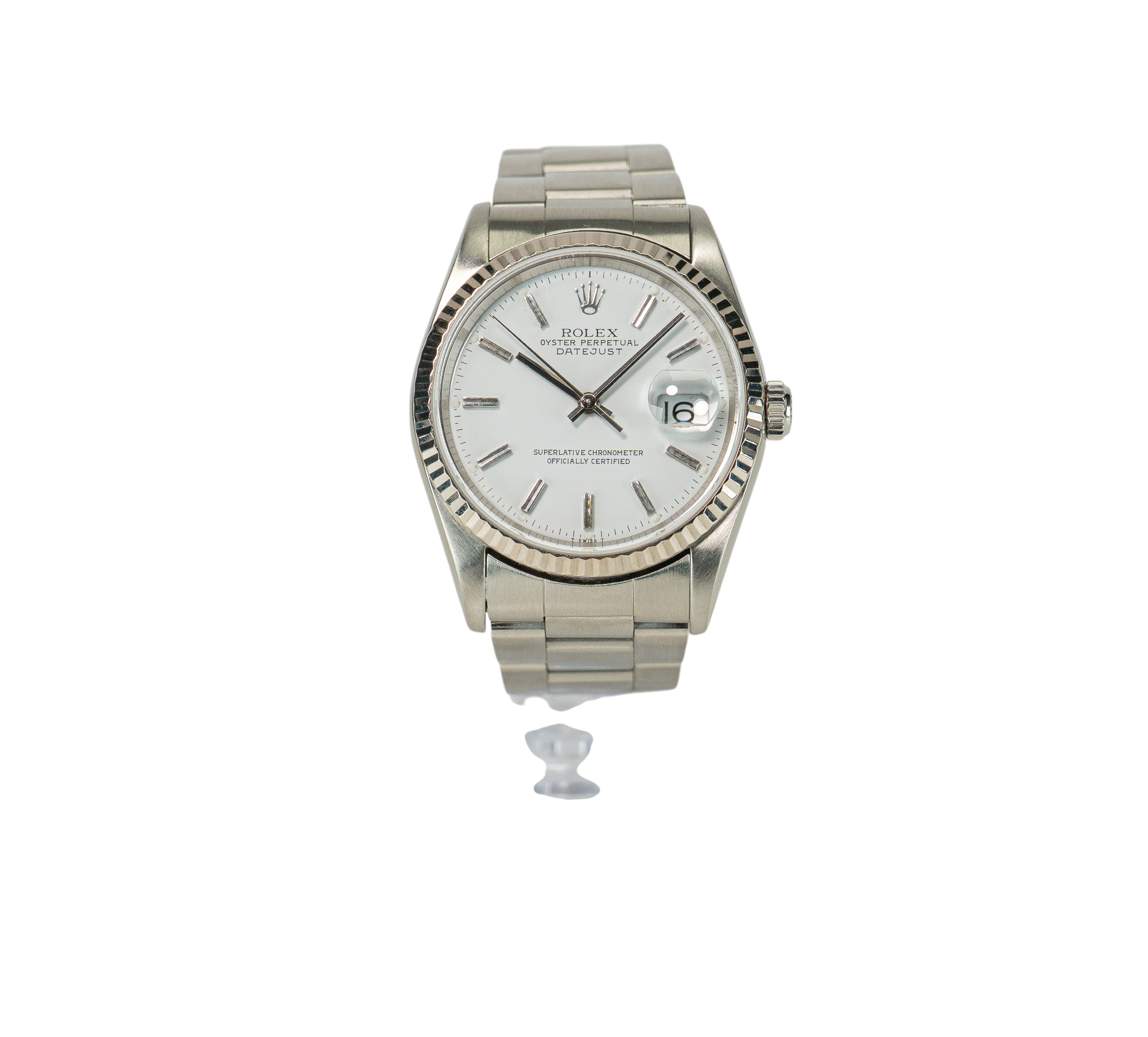 36mm Datejust Model 16234 White Dial Fluted (2000)