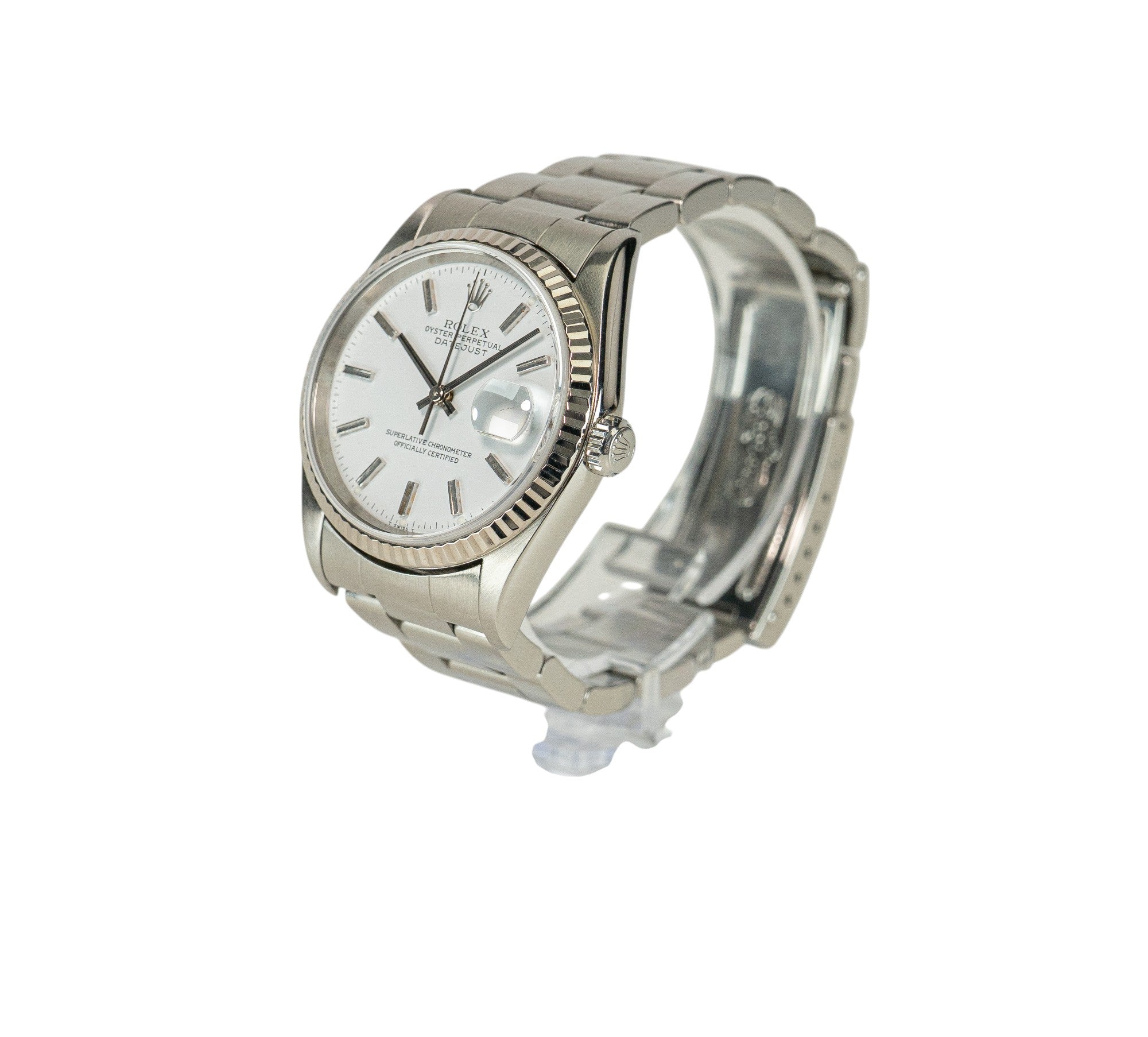 36mm Datejust Model 16234 White Dial Fluted (2000)