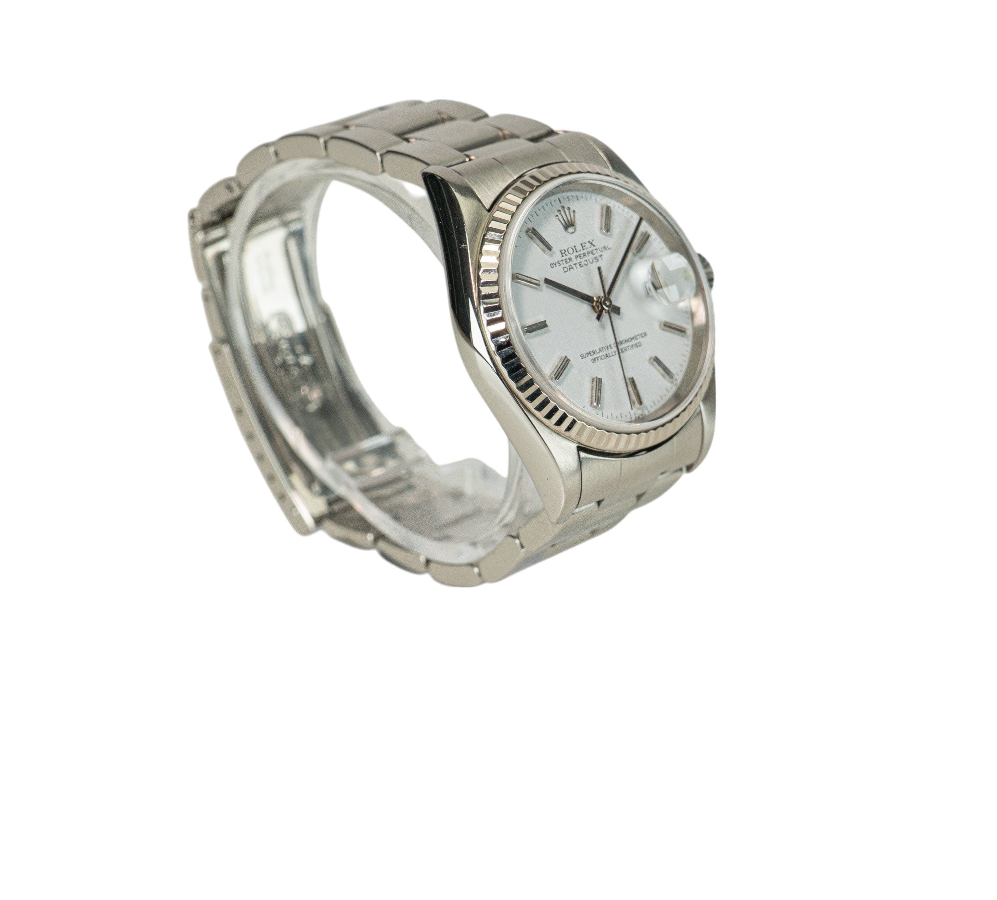 36mm Datejust Model 16234 White Dial Fluted (2000)