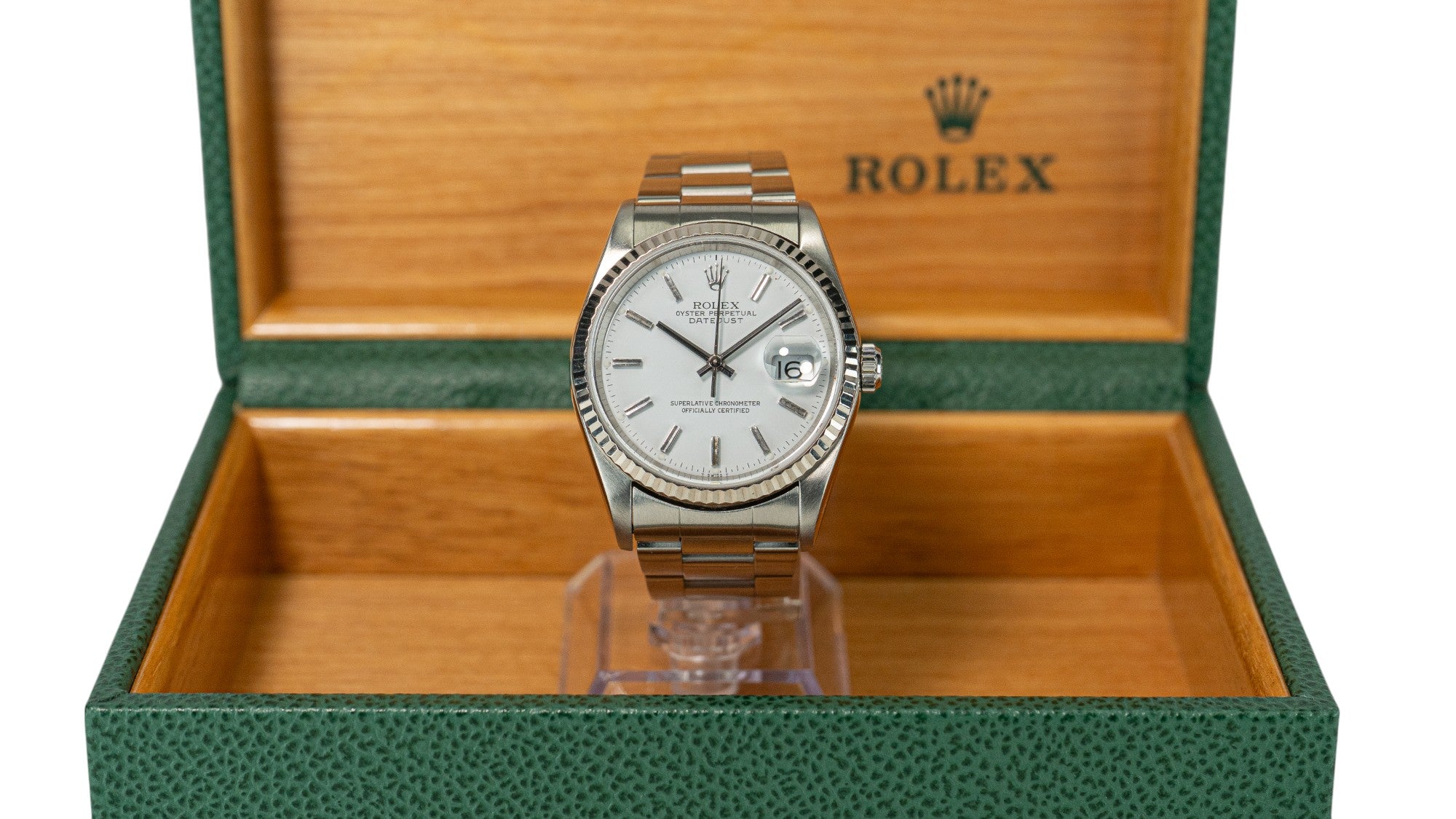 36mm Datejust Model 16234 White Dial Fluted (2000)