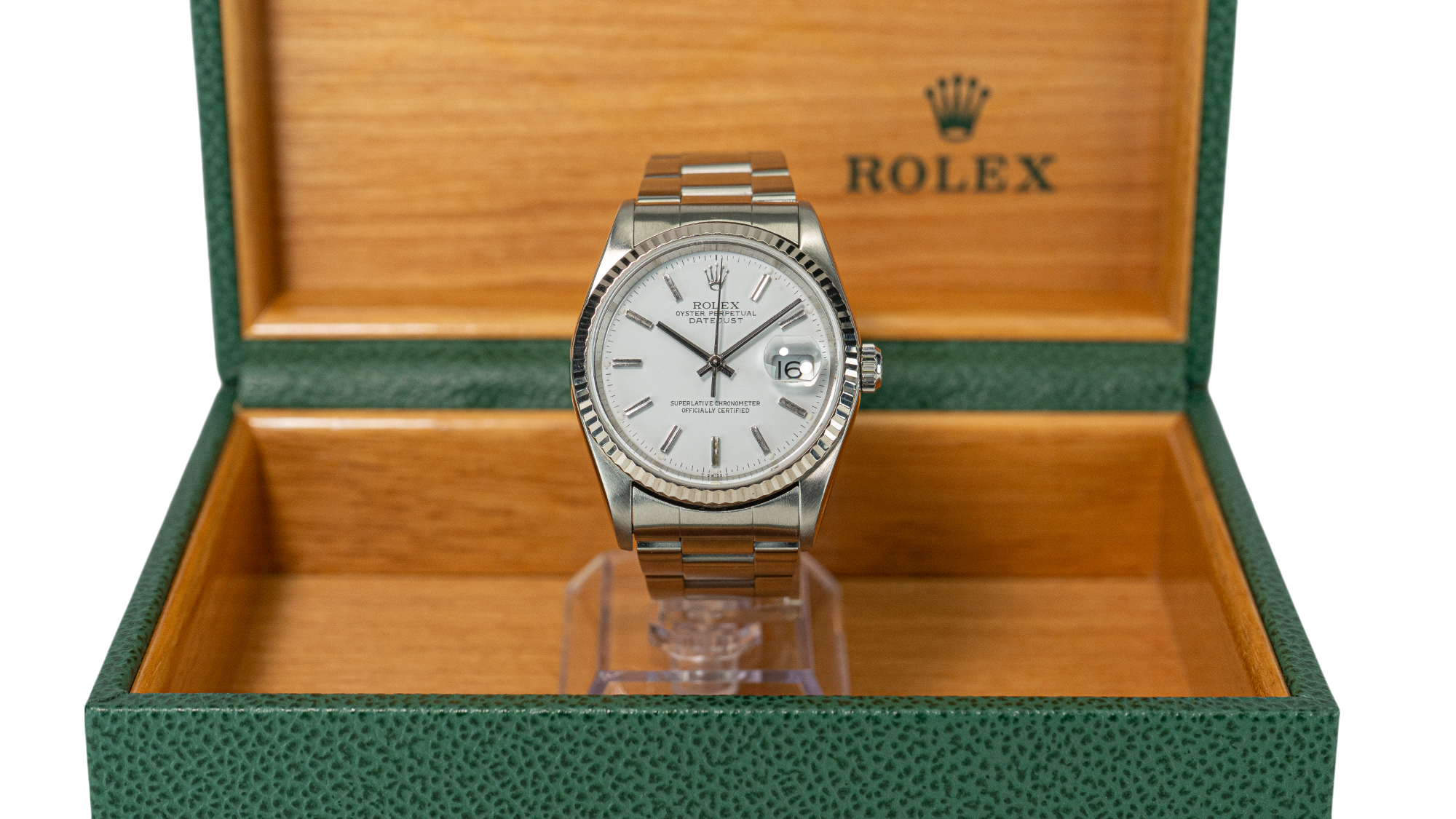 36mm Datejust Model 16234 White Dial Fluted (2000)