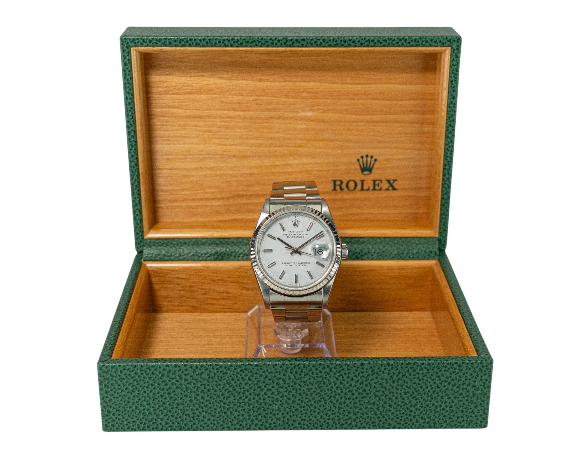 36mm Datejust Model 16234 White Dial Fluted (2000)