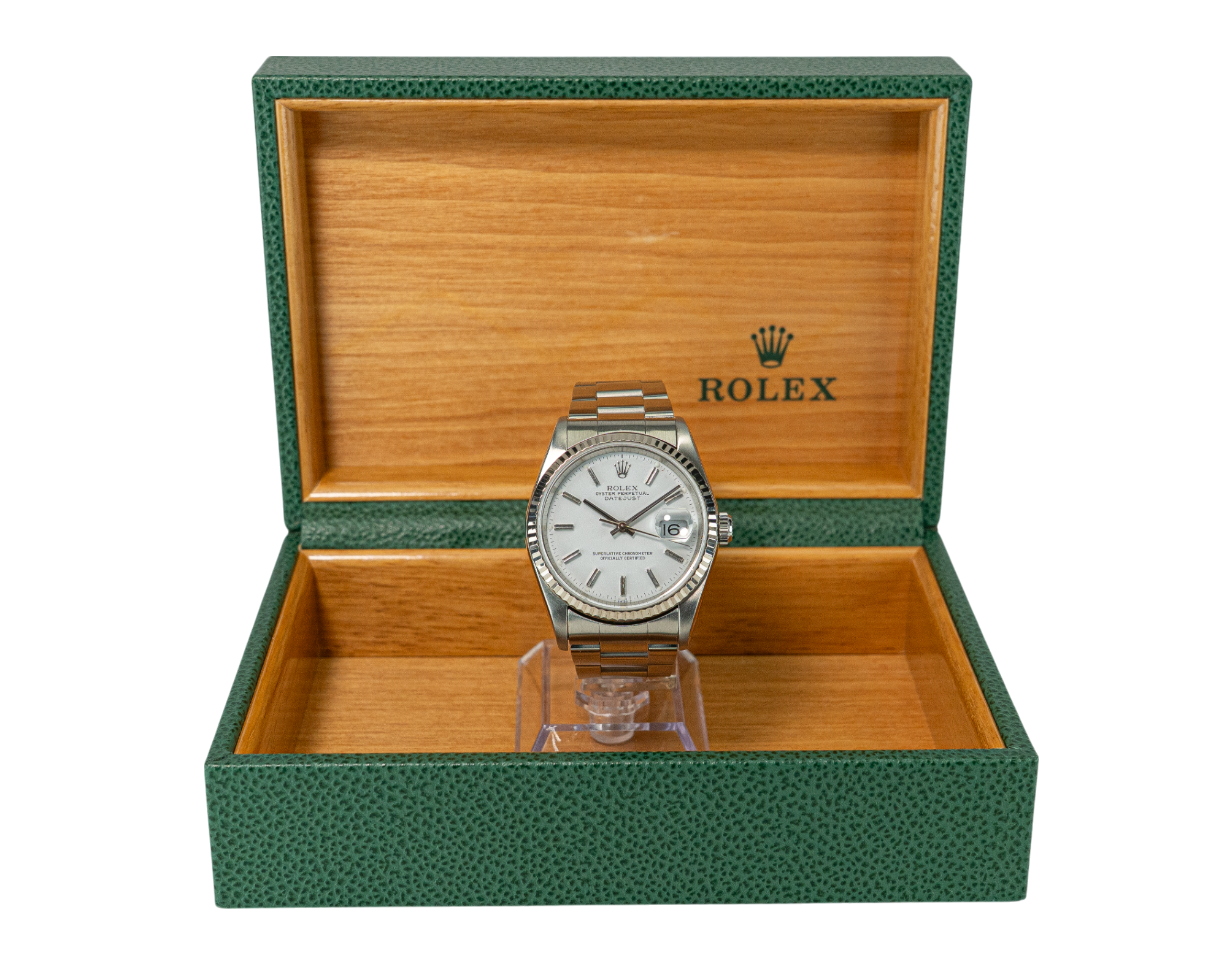 36mm Datejust Model 16234 White Dial Fluted (2000)