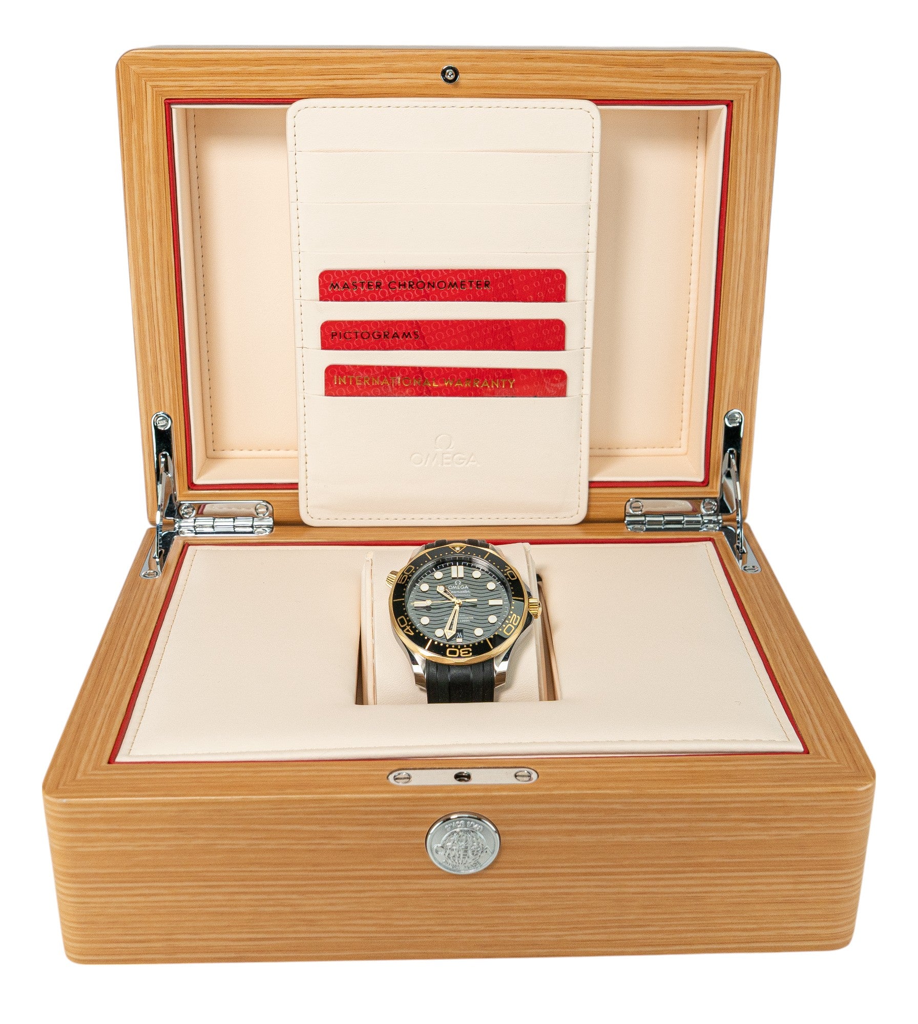 42mm Omega Seamaster 300 Steel & 18K Ceragold on Rubber Strap (2024)