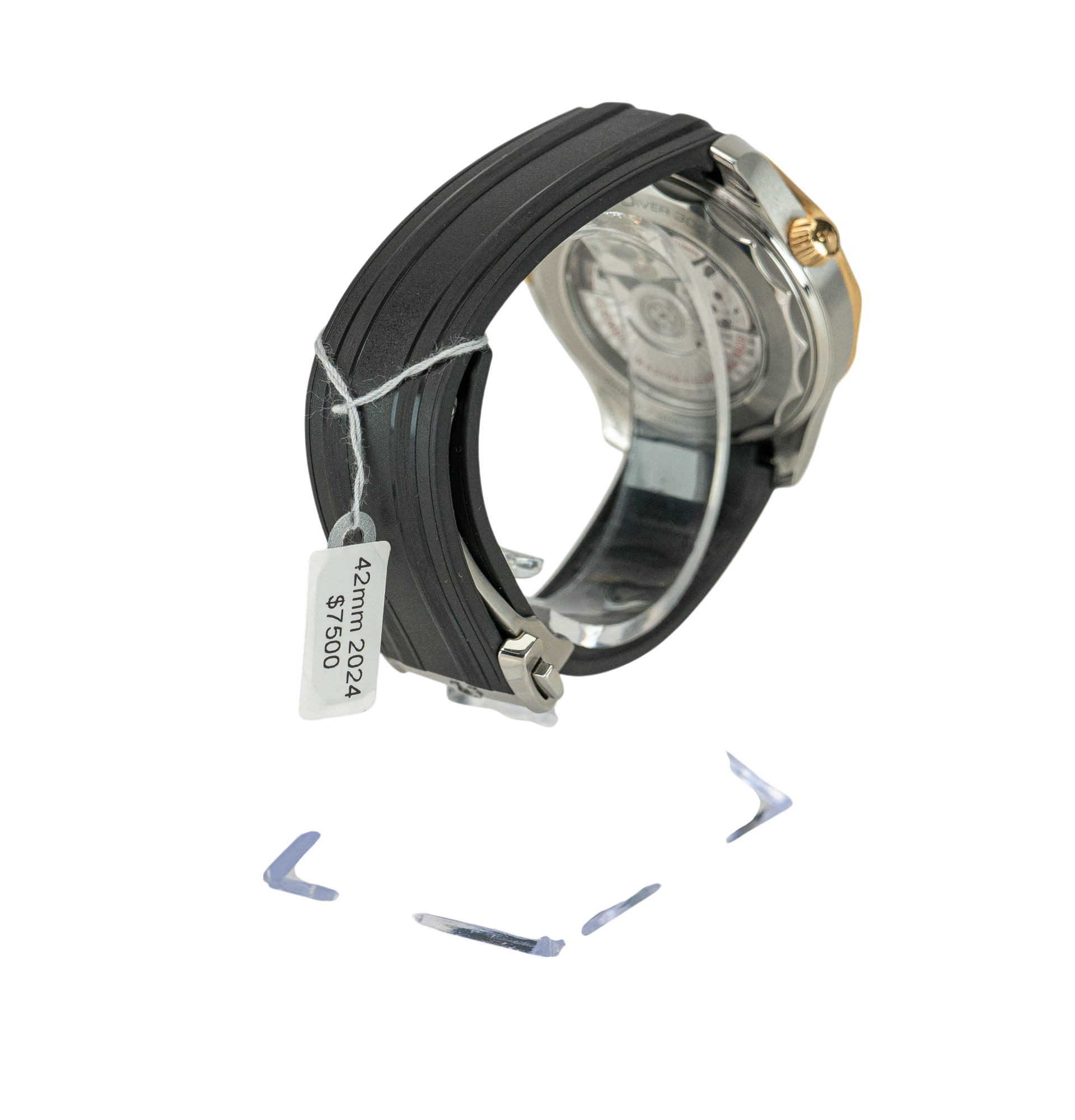42mm Omega Seamaster 300 Steel & 18K Ceragold on Rubber Strap (2024)