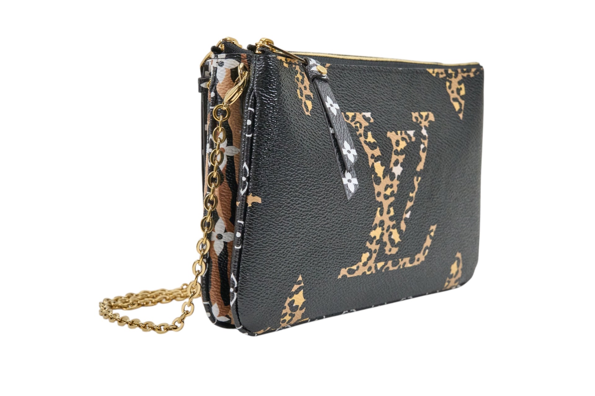 Louis Vuitton Monogram Gian Jungle Pocjette Double Zip