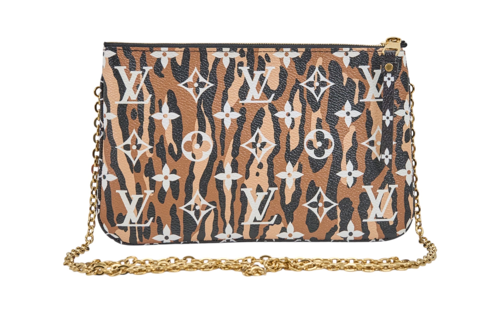 Louis Vuitton Monogram Gian Jungle Pocjette Double Zip