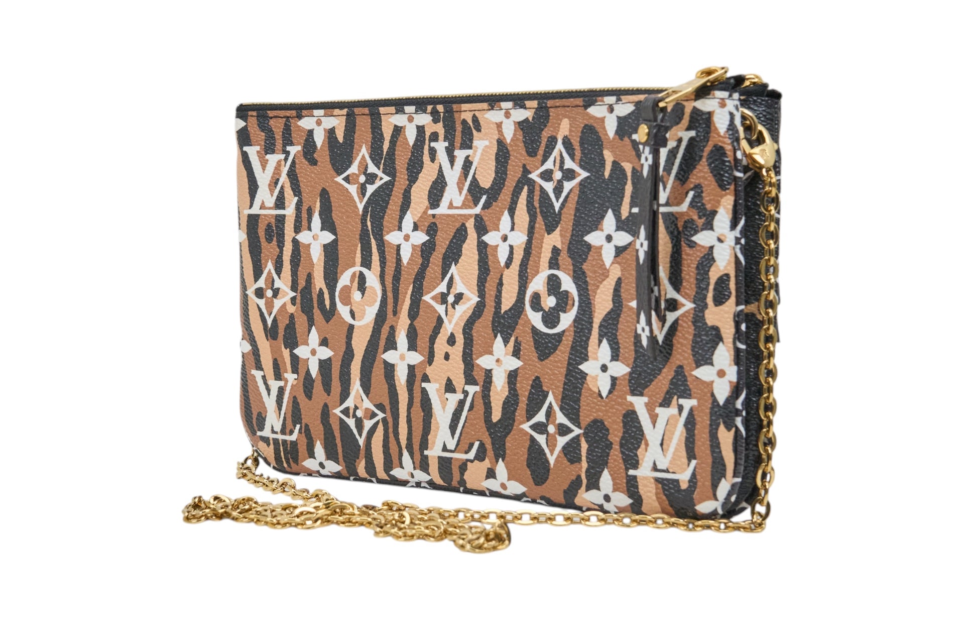 Louis Vuitton Monogram Gian Jungle Pocjette Double Zip