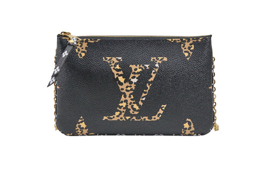 Louis Vuitton Monogram Gian Jungle Pocjette Double Zip