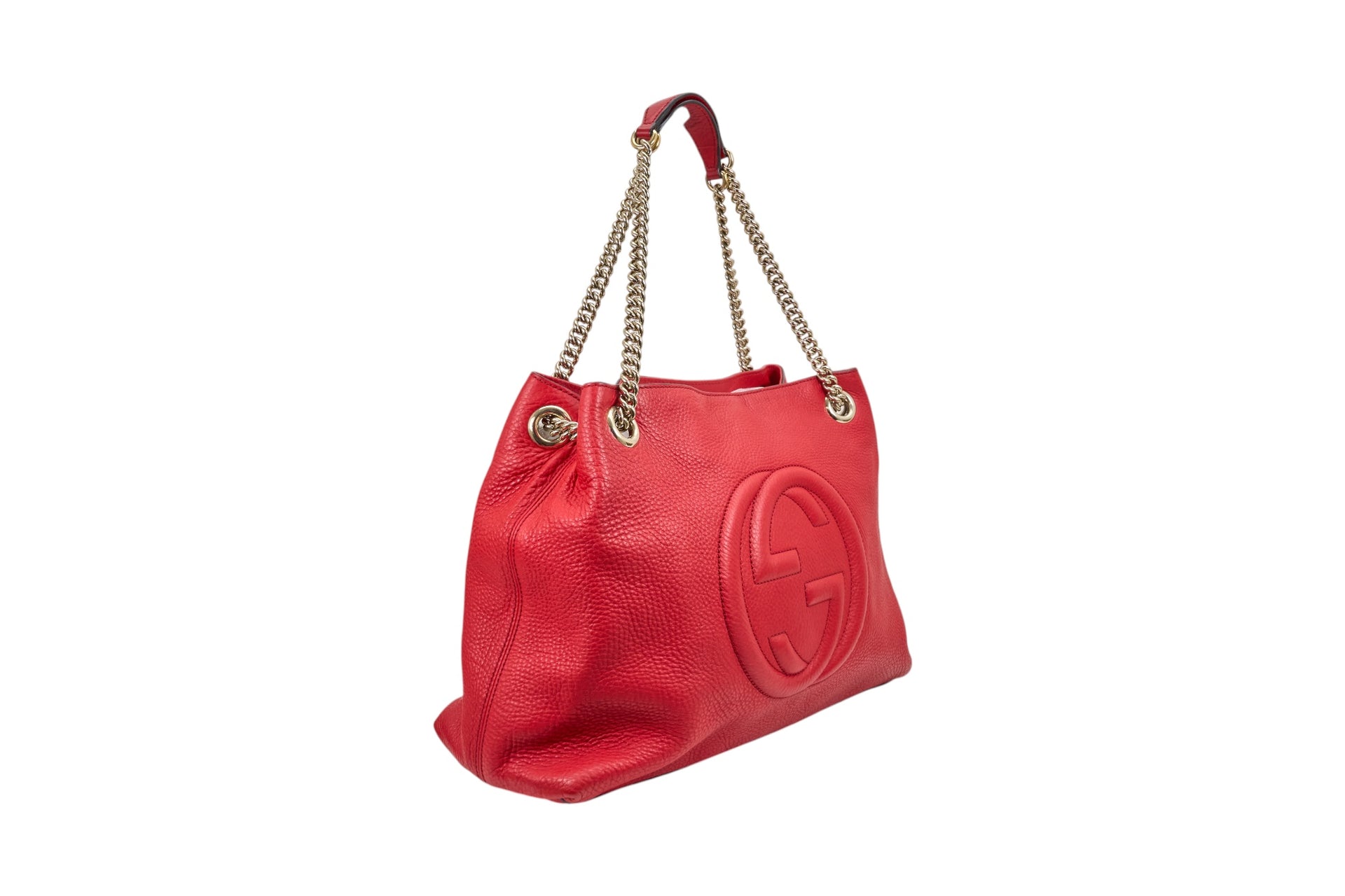 Gucci Red Leather Soho Bag