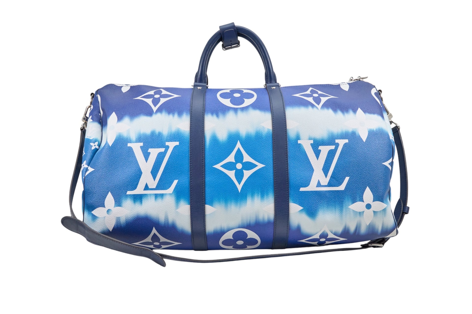 Louis Vuitton Keepall Bandouliere 50 Monogram Giant Escale Bleu