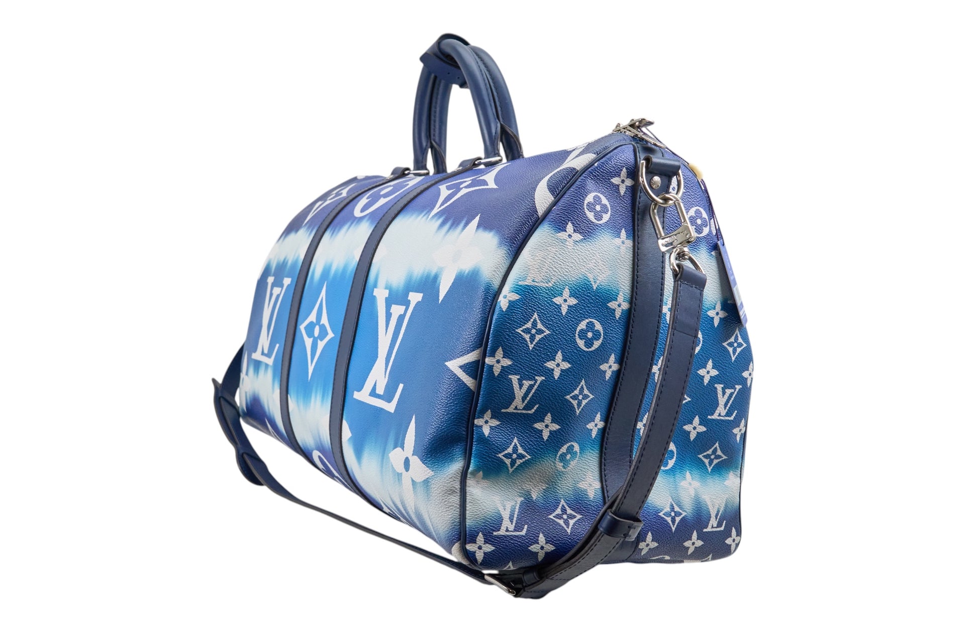 Louis Vuitton Keepall Bandouliere 50 Monogram Giant Escale Bleu