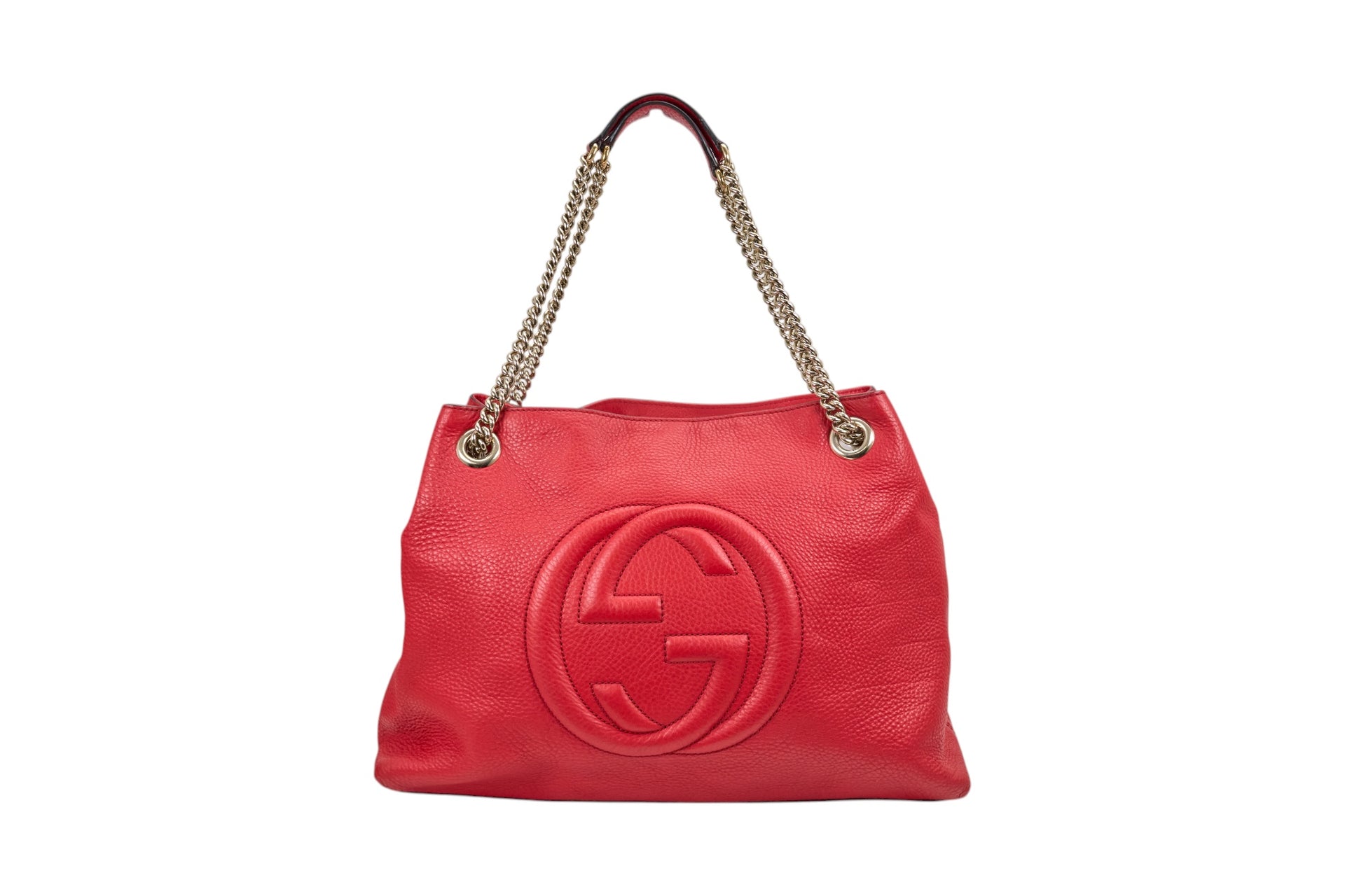 Gucci Red Leather Soho Bag