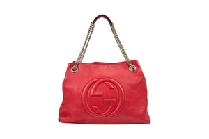 Gucci Red Leather Soho Bag