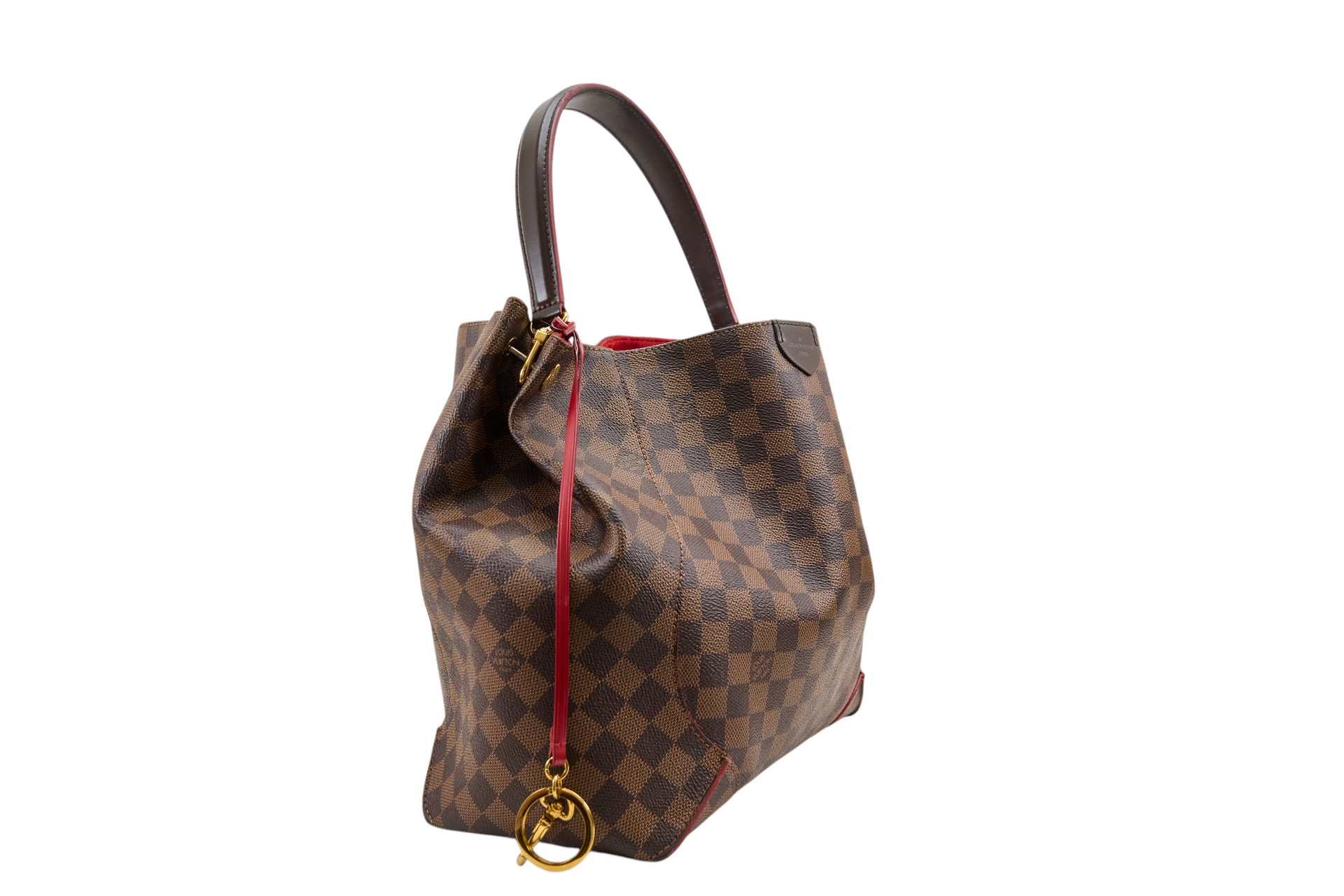 Louis Vuitton Caissa Hobo Damier Ebene Cherry