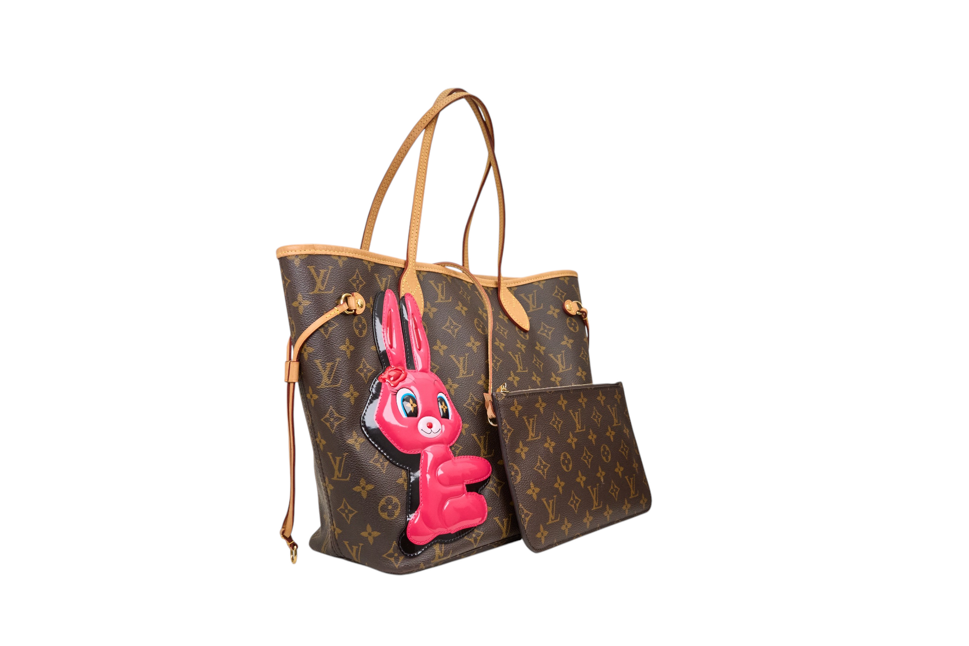 Louis Vuitton Neverfull MM LV x Sun Yitian Rabbit Monogram