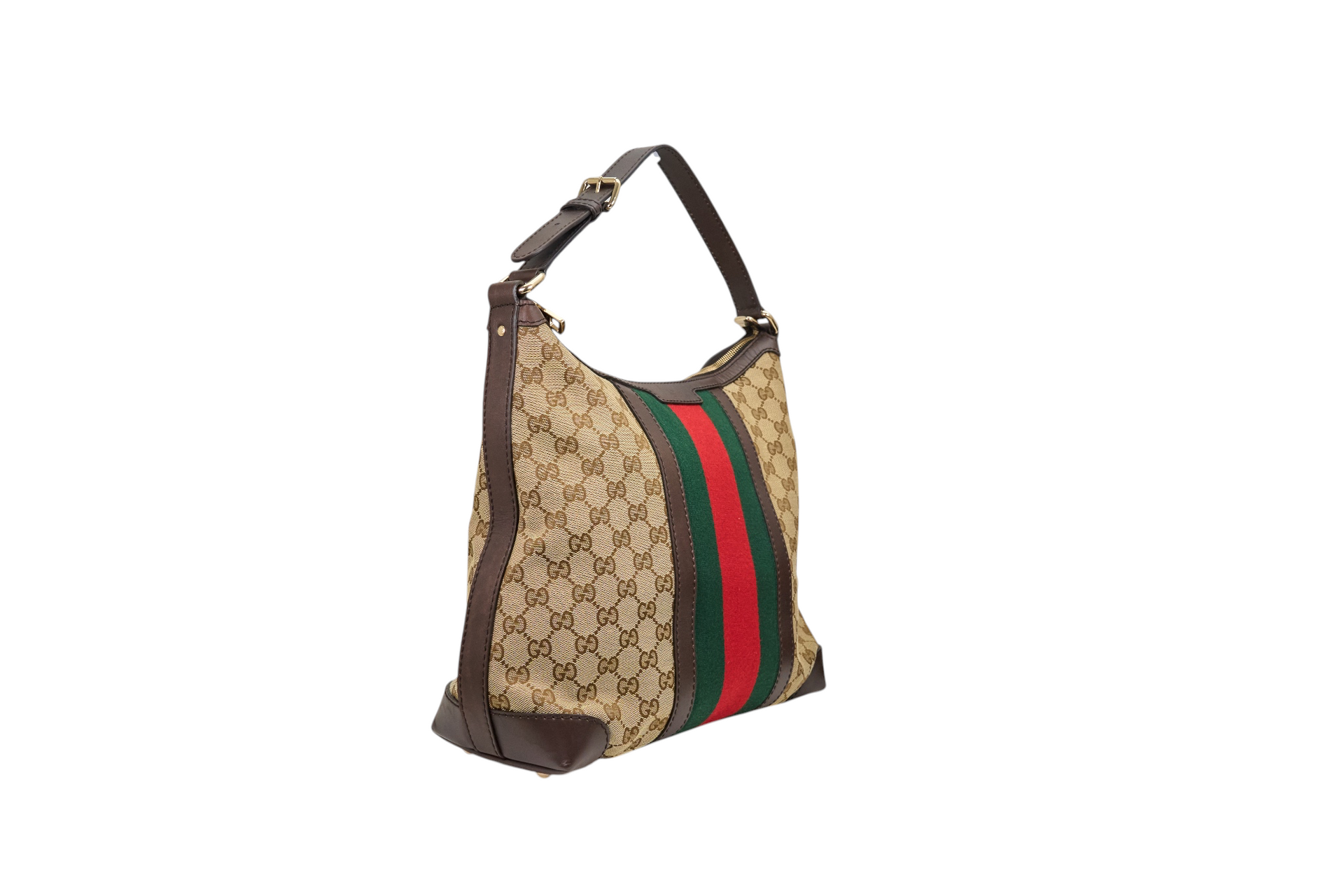 Gucci GG Canvas Web Shoulder Bag