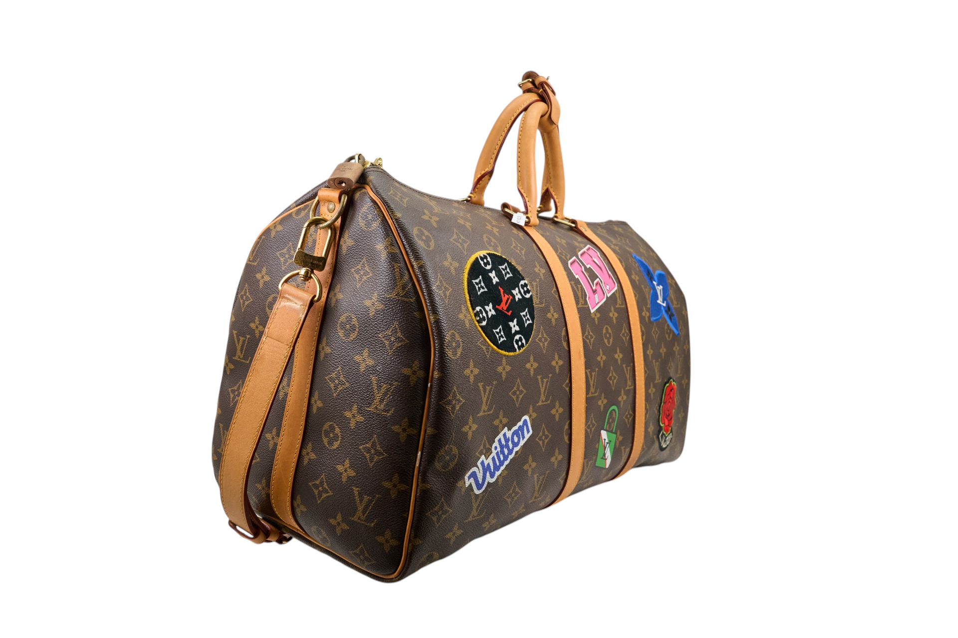 Louis Vuitton Keepall Badouliere 45 Monogram World Tour Stickers
