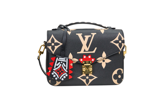 Louis Vuitton Pochette Metis Monogram Crafty Black Cream