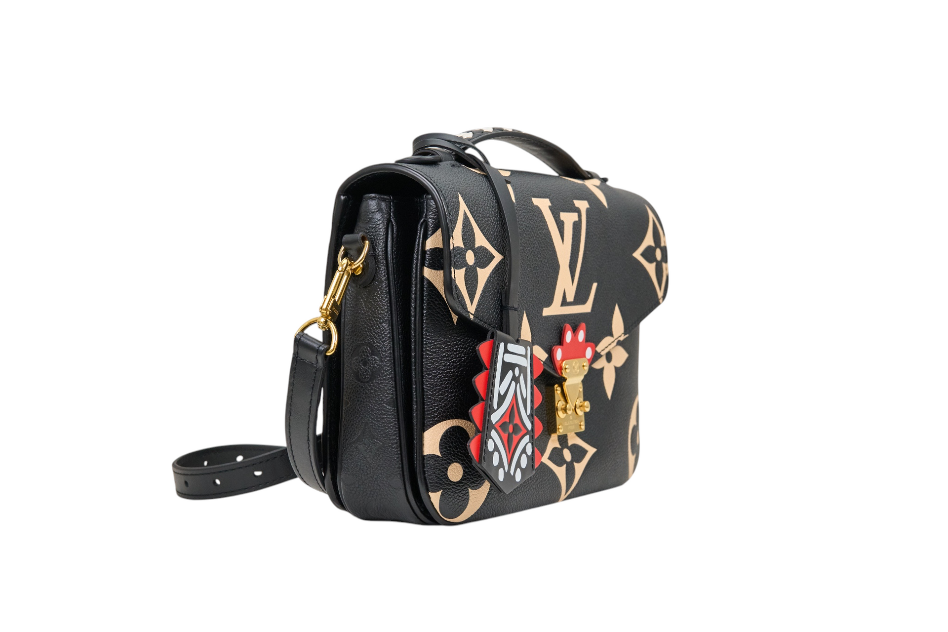 Louis Vuitton Pochette Metis Monogram Crafty Black Cream
