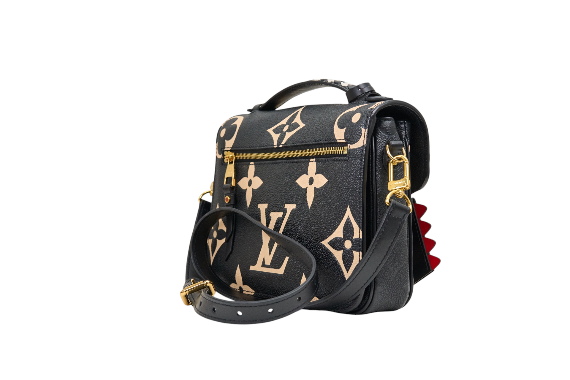 Louis Vuitton Pochette Metis Monogram Crafty Black Cream