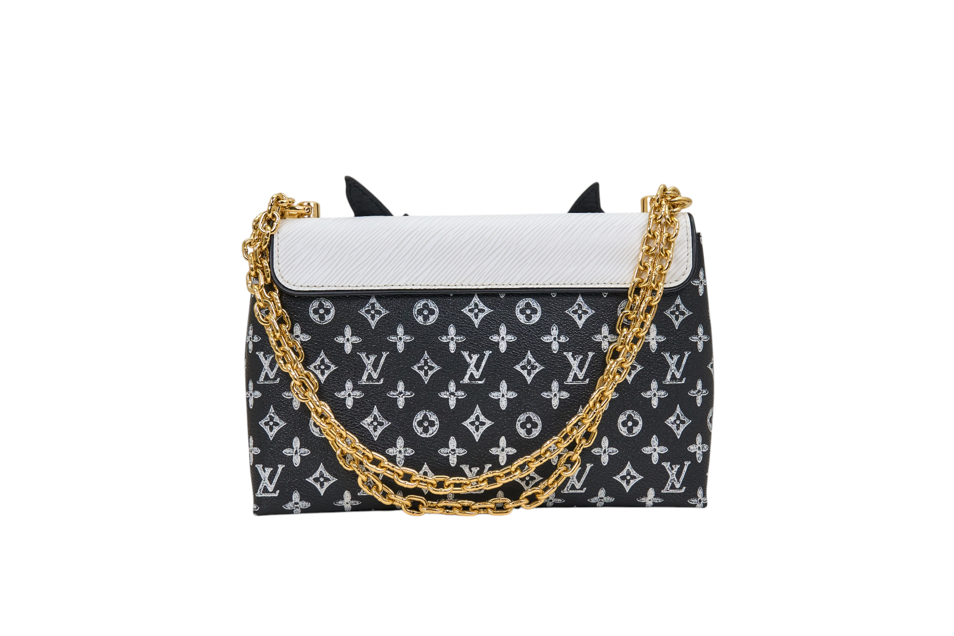Louis Vuitton Chain Pochette Catogram Orange Cat