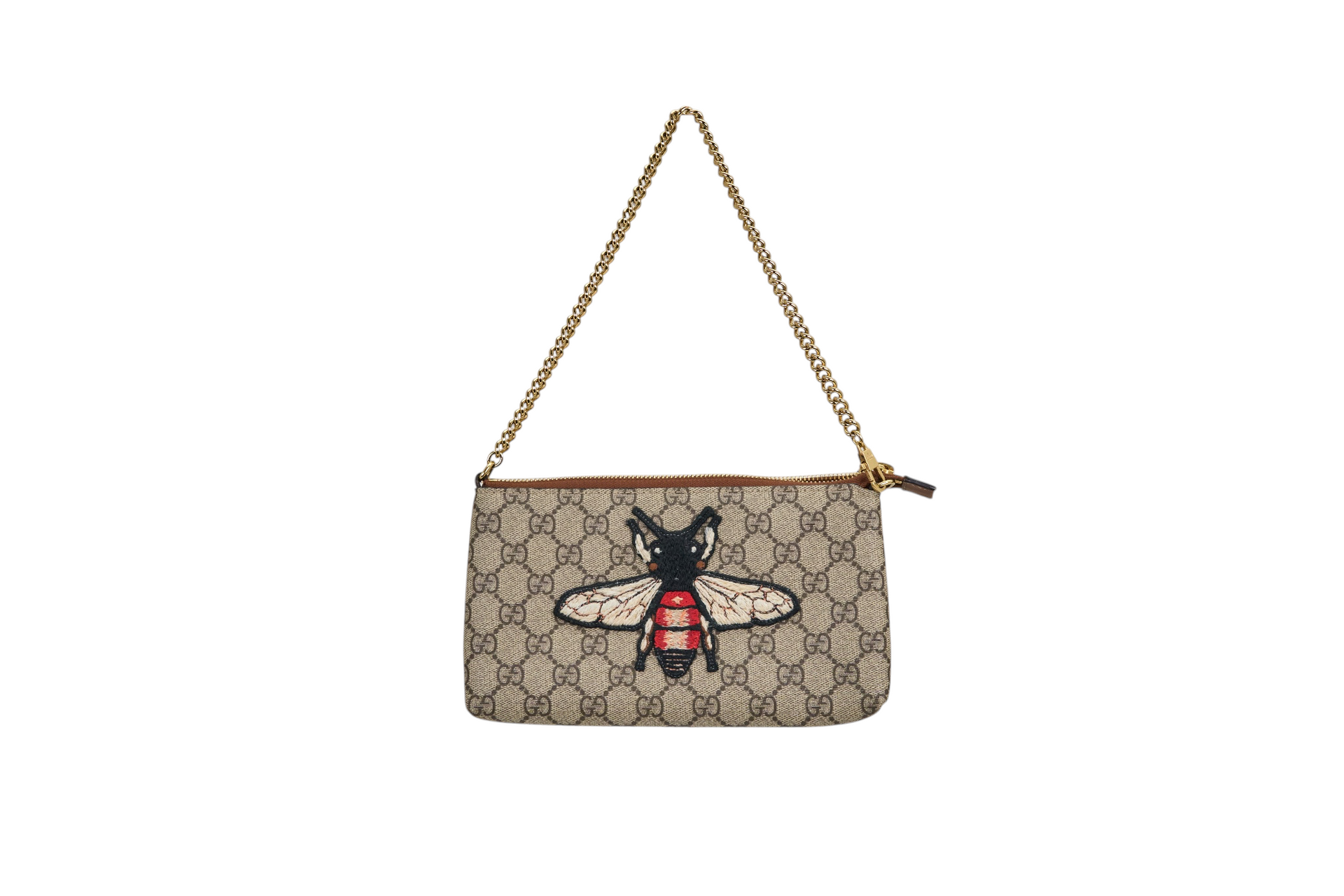 Gucci GG Supreme Bee Chain Wallet