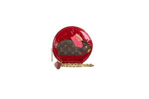 Louis Vuitton Coin Purse Monogram Vernis Animania Lapin Pomme d'Amour