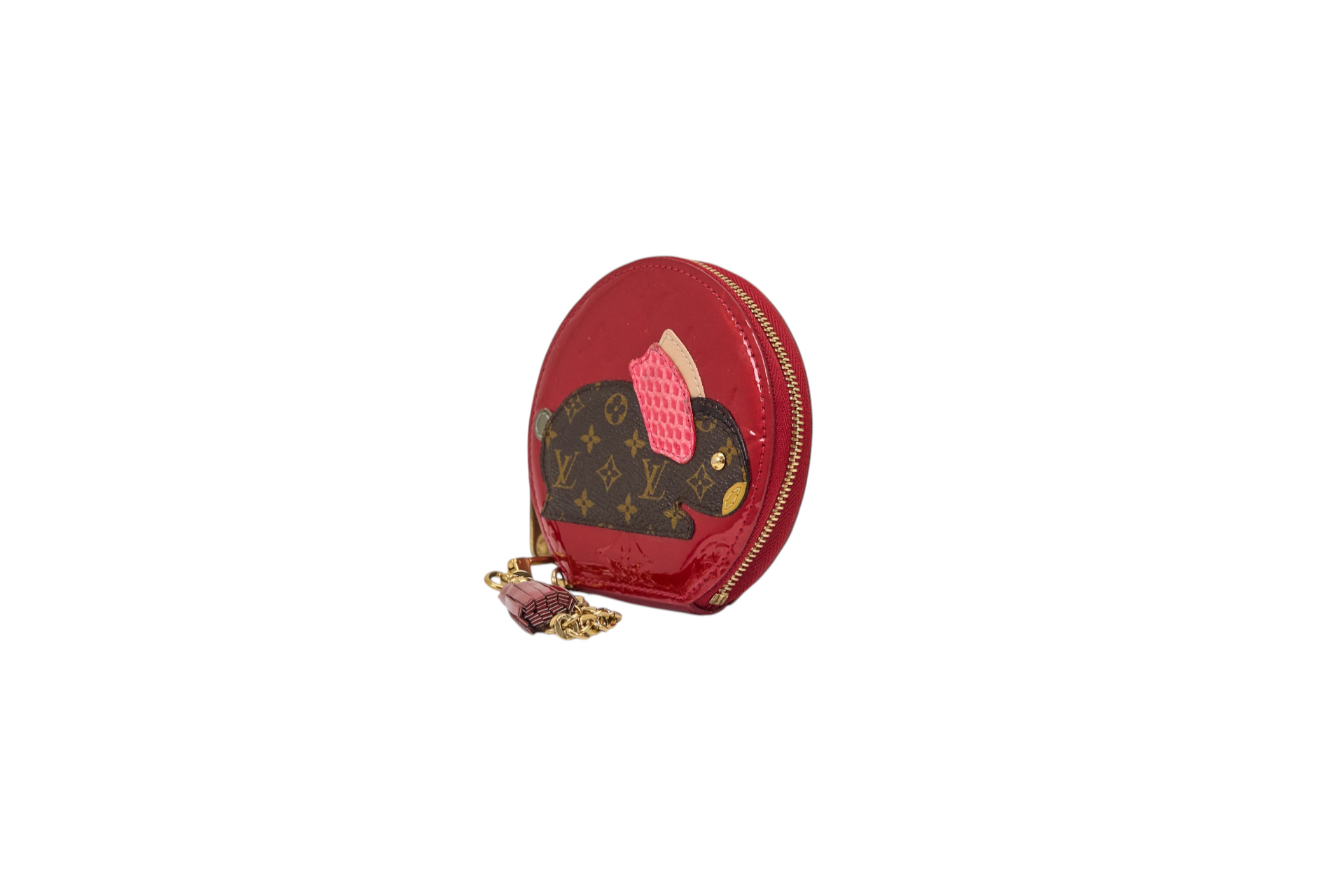 Louis Vuitton Coin Purse Monogram Vernis Animania Lapin Pomme d'Amour