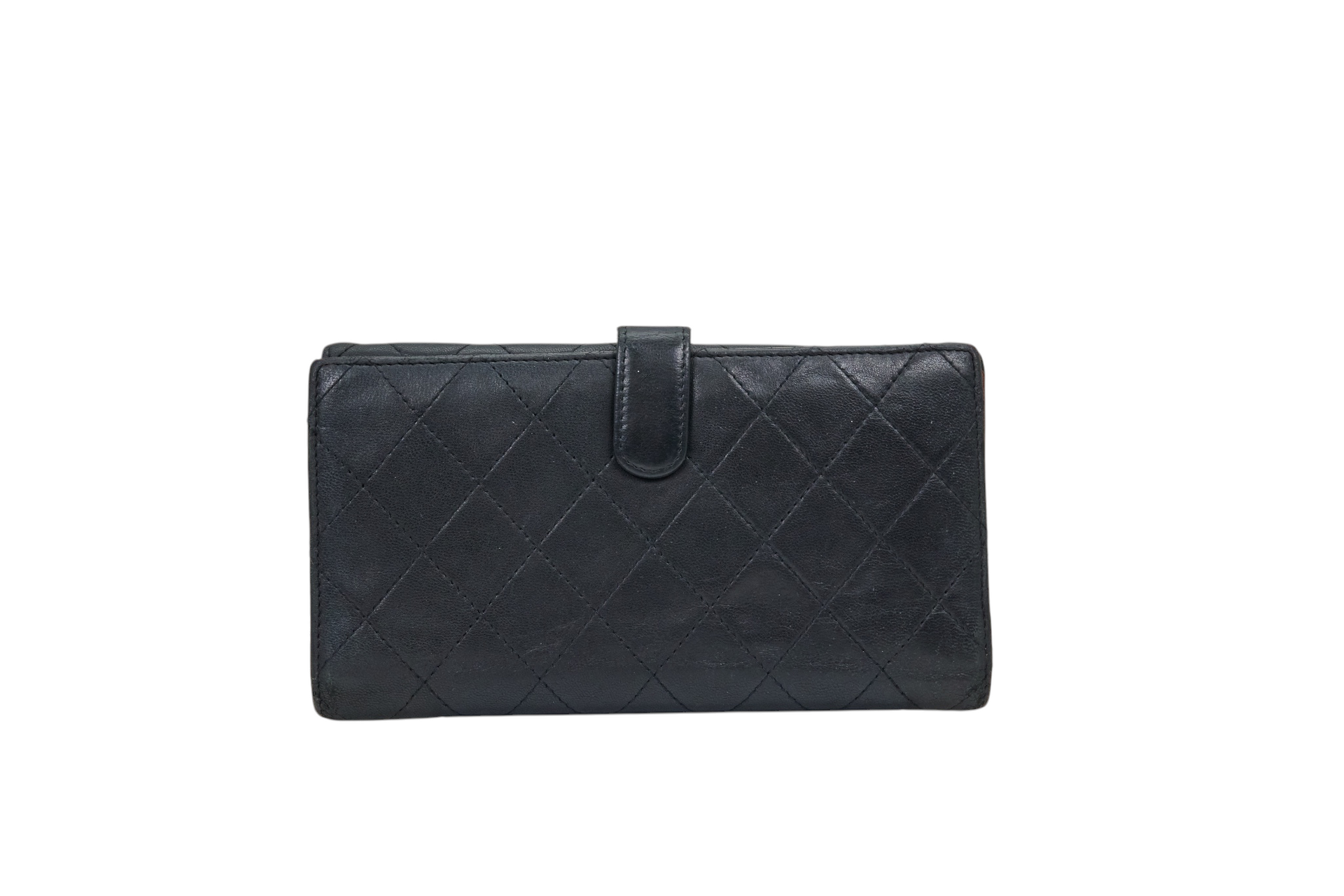 Chanel Wallet Black Classic Quilted Flap