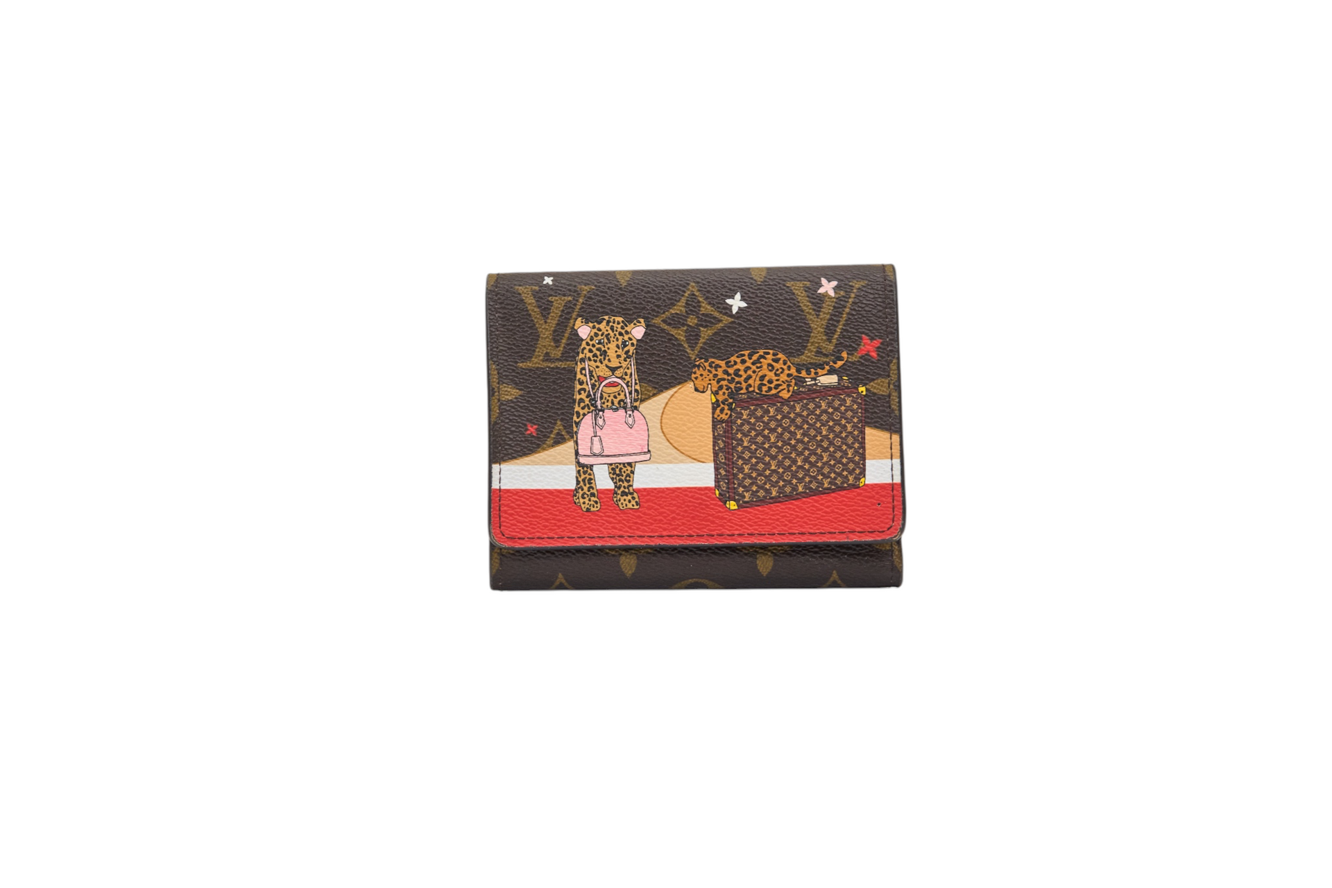 Louis Vuitton Victorine Monogram Christmas Animations Red