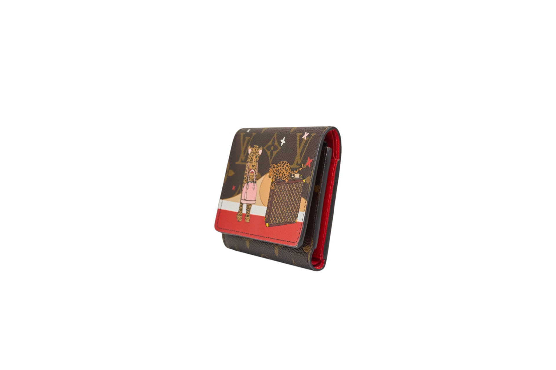 Louis Vuitton Victorine Monogram Christmas Animations Red