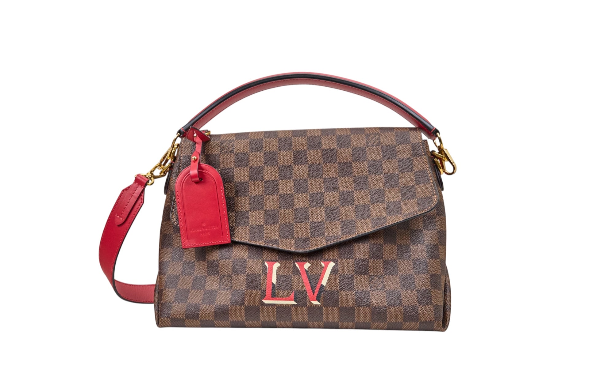 Louis Vuitton Beaubourg MM Damier Ebene Scarlet