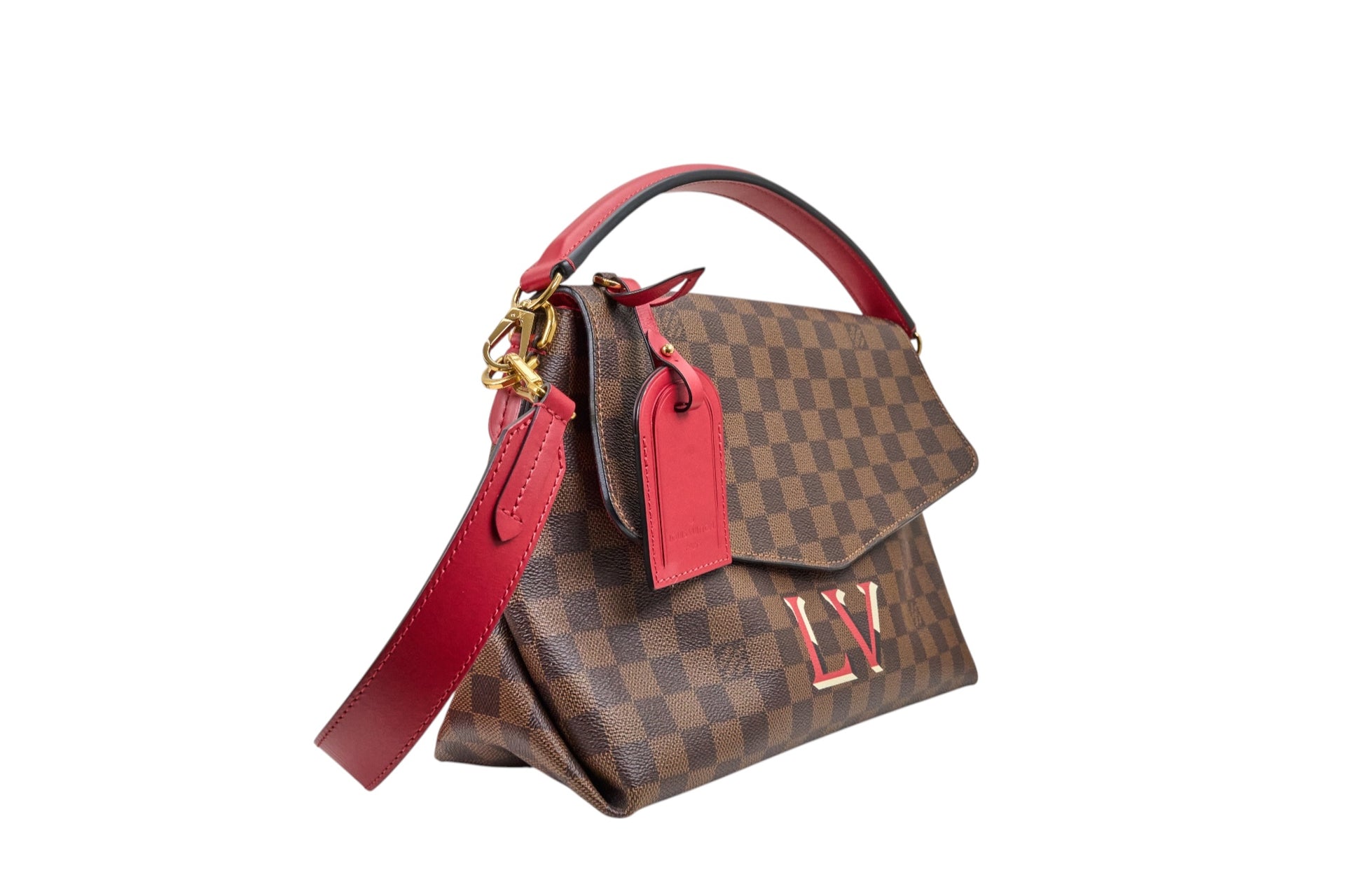 Louis Vuitton Beaubourg MM Damier Ebene Scarlet