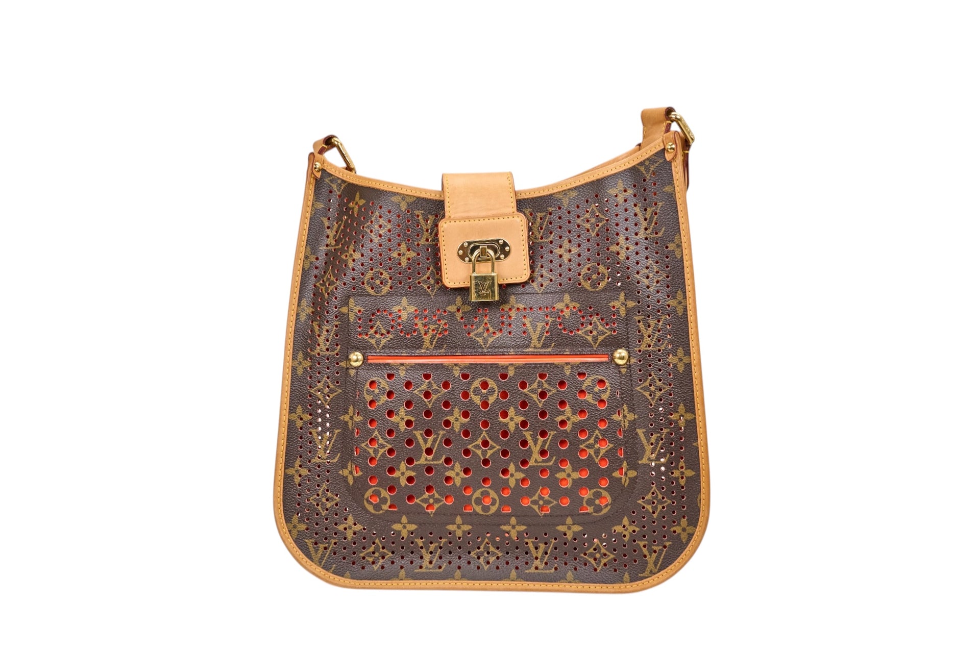 Louis Vuitton Musette Monogram Perforations Orange