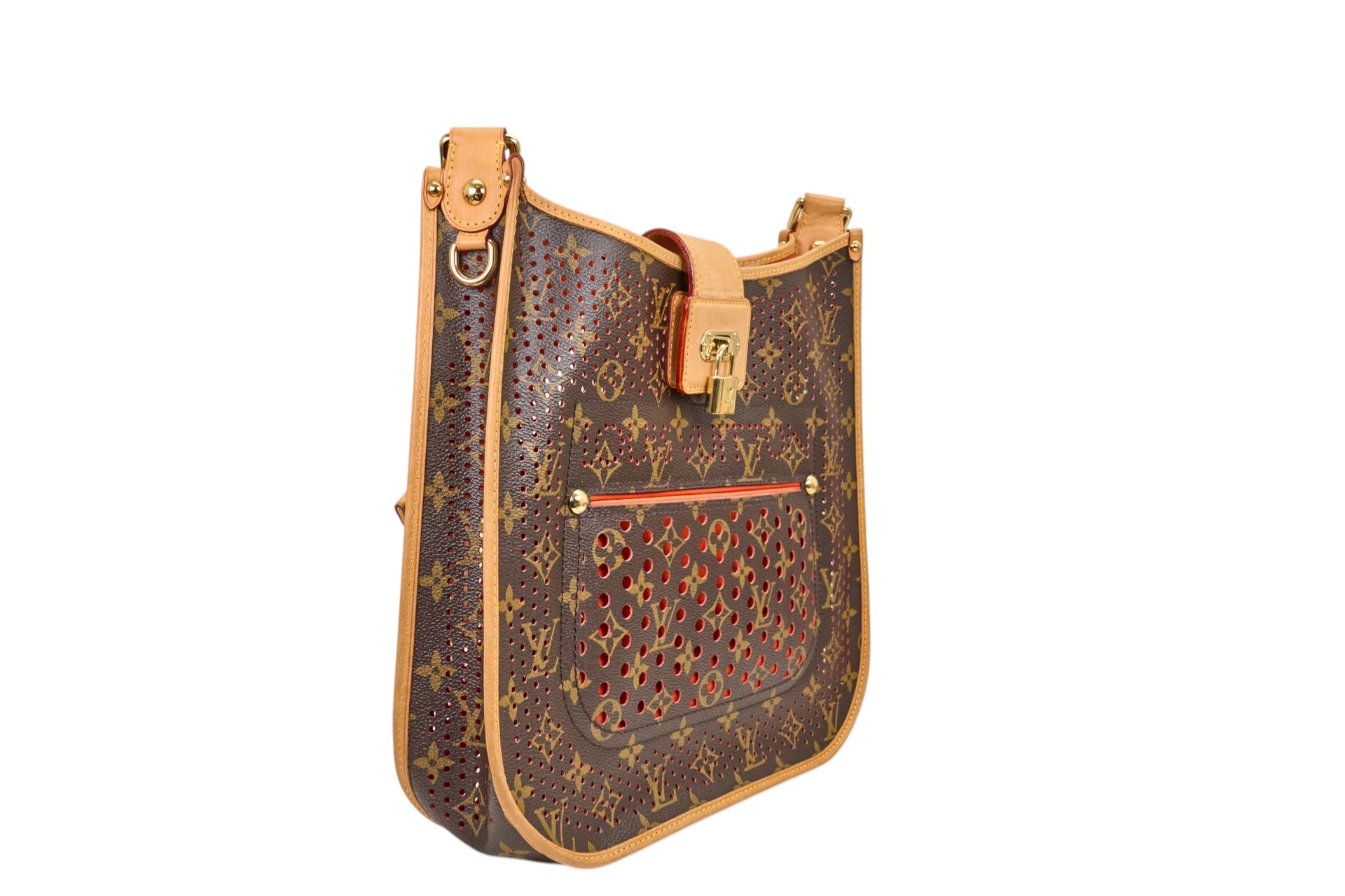Louis Vuitton Musette Monogram Perforations Orange