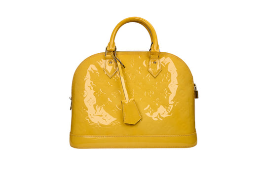 Louis Vuitton Alma PM Monogram Vernis Jaune Passion