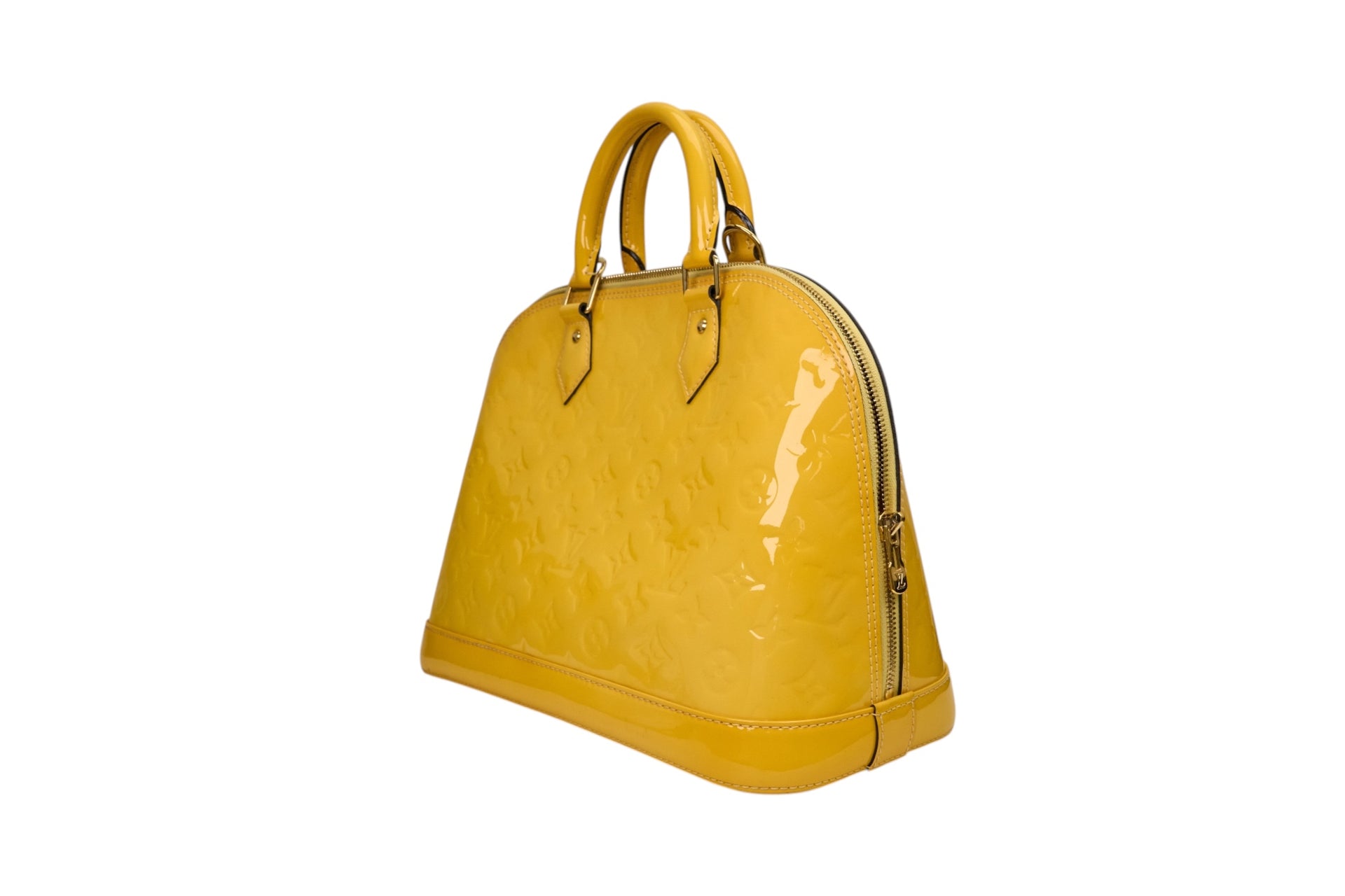 Louis Vuitton Alma PM Monogram Vernis Jaune Passion