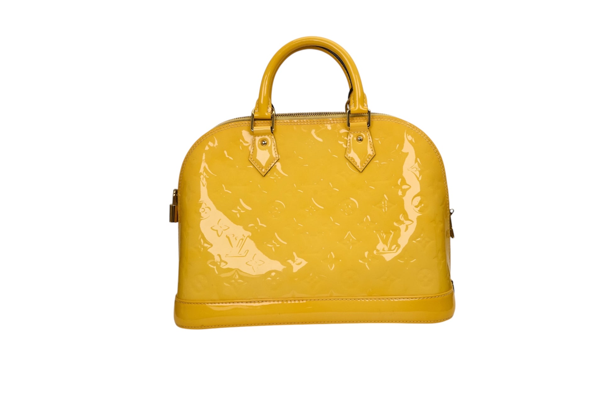 Louis Vuitton Alma PM Monogram Vernis Jaune Passion